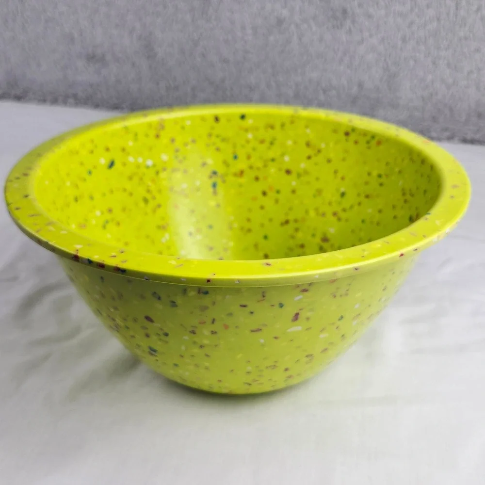 Zak Designs Green Confetti Melamine Bowl 9